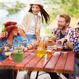 Bamboo Lids for Glass Cup, Mason Jar Lids with Straw Hole, Reusable Wooden Jars Lid for 16oz Beer Can Cups, Glasses and Straws Not Included (3 Pieces) (Regular 70mm)