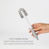 Ubbi On-The-Go Drying Rack and Brush Set, Includes Travel Case
