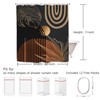 Yookeb Abstract Black Mid Century Bathroom Shower Curtain 60W by
