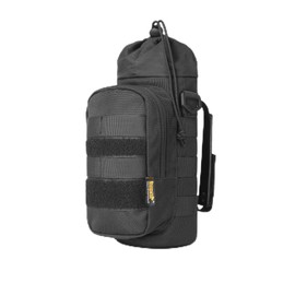 Rhinowalk Insulated Bottle Bag, 1.5 L, Expandable Molle Water Bottle Bag with Shoulder Strap, Waterproof Bottle Holder for Motorcycle, Bike, Hiking, Camping and Travel