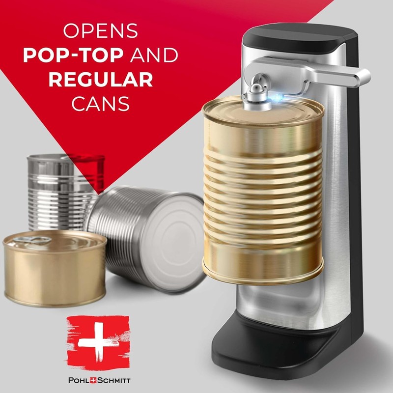 POHL SCHMITT Electric Can Opener, Knife Sharpener & Bottle Opener,
