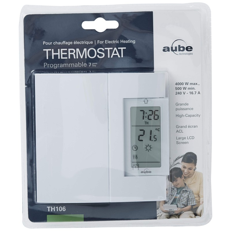 Aube by Honeywell Home TH106 Electric Heating 7-Day Programmable Thermostat