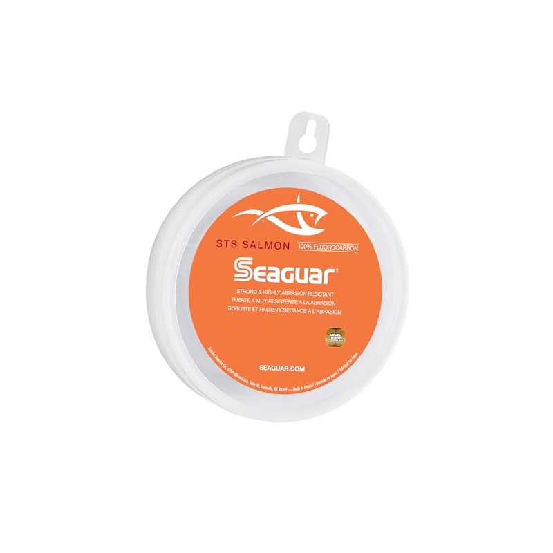 Seaguar STS Salmon Fluorocarbon Leader Fishing Line, 50-Pound/100-Yard, Clear