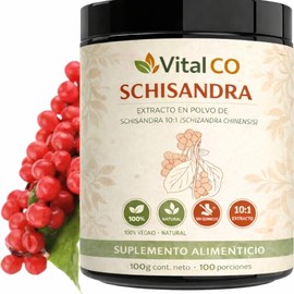 Hongos Adaptógenos - Hongo de Baya Schisandra - Extracto en Polvo 100 gr - Suplemento Natural - Apoya el Rendimiento Físico - 100% Orgánico