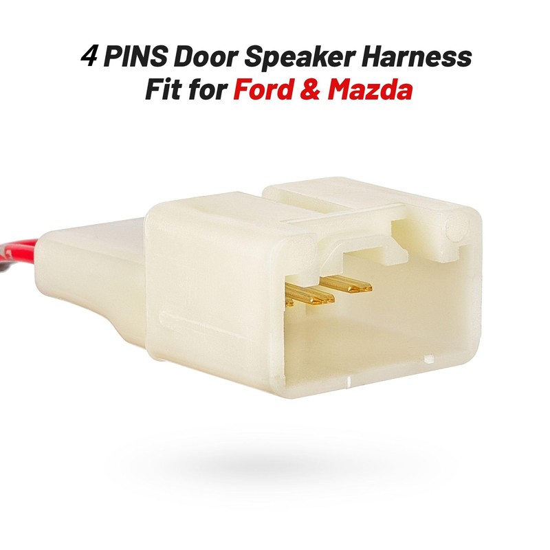 RED WOLF Car Door Speaker Wiring Harness Connector for 2011-2021
