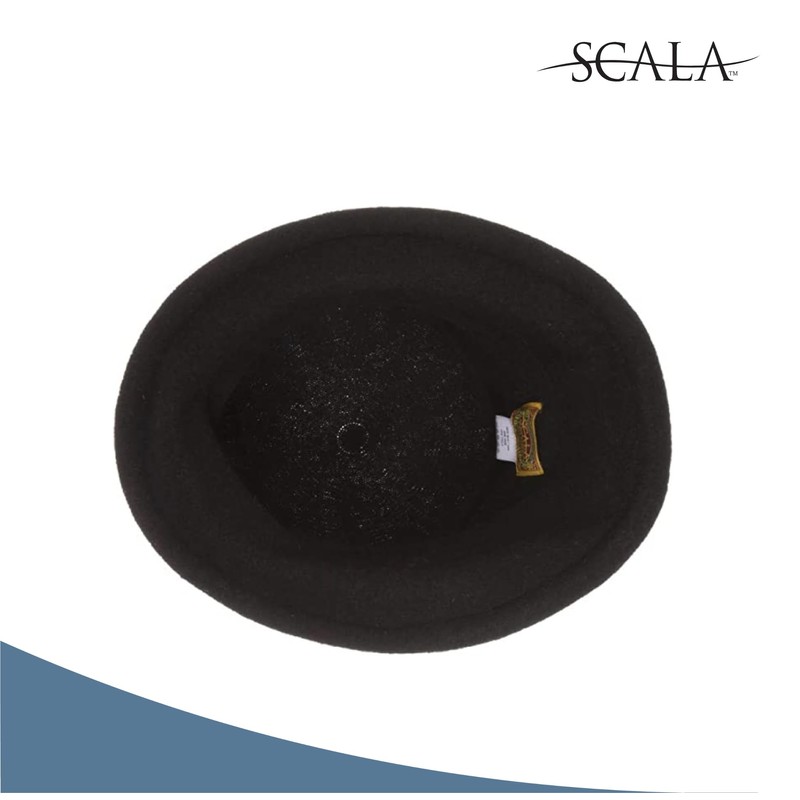 Scala Women's Packable Boiled Wool Cloche, Camel, One Size