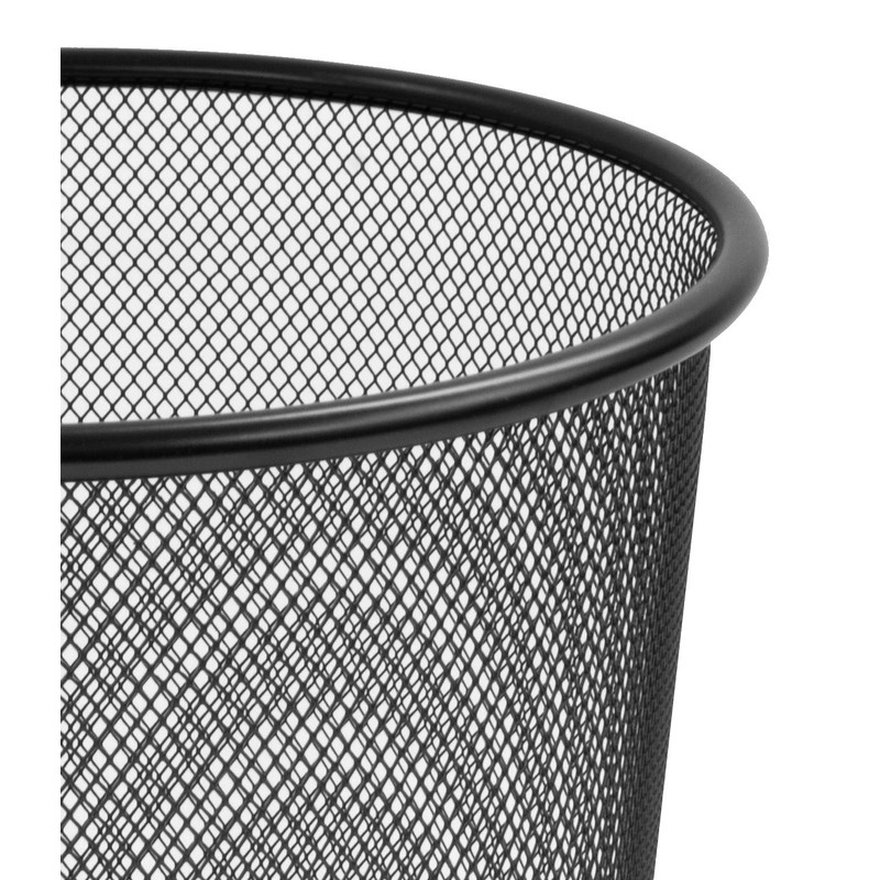 OSCO Black Wiremesh Waste Bin | Round | Height -