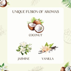 CHILLFLAME Coconut Candle, Scented Candles Gifts for Women, Candles Gift Set for Her, 3 Scented Votive Candles, Birthday Gifts for Women/Men (White, 7 oz)