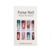 Fall Press on Nails Medium Square Fake Nails with Designs