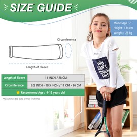 Newbyinn Kid Arm Sleeve 4 Pairs, Compression Arm Sleeve for Basketball Football Baseball Volleyball Youth Boy Girl Sports