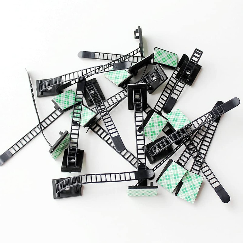 Cable Nylon Ties,Cable Classification Organizer Ties,Desktop Wire Self Adhesive Ties,20
