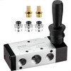 VIILOCK Pneumatic Air Hand Lever Valve, 5 Way 2 Position