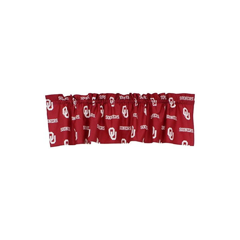 College Covers Oklahoma Sooners Printed Curtain Valance - 84" x