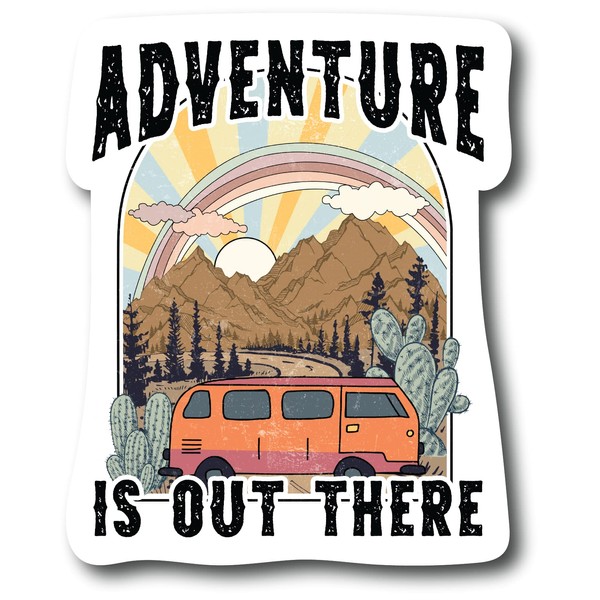 Adventure is Out There 5 Inch Vinyl Decal Bumper Stickers