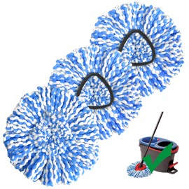 Mop Head Replacement, 3 Pack Spin Mop Refill Replace Head, Microfiber & Machine Washable