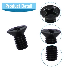 05-81-0592 M4 x 6mm Flat Head Machine Screw for Milwauke 2557-20 M12 Fuel 3/8" Ratchet,M4-0.70 x 6mm-10.9,T-10 Torx-4Pcs (4 Pcs Black)
