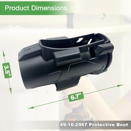 Ninayu 49-16-2967 Protective Boot Compatible with 1/2" High Torque Impact Wrench w/Friction Ring 2967-20 Cover (Pack of 2)