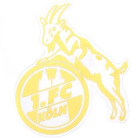 1. FC Köln Sticker Clear (Gold) New