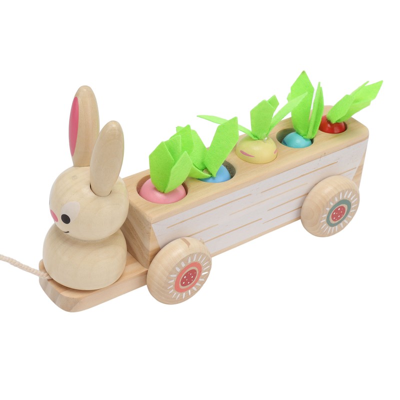 Toddler Radish Matching Car Toy Baby Safe Infant Robust Wooden