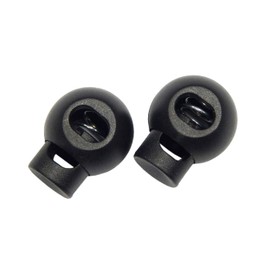 Pack of 10 Cord Locks, Cord Clamp, Black, Ideal for 3/4/5 mm Cord, Laces, Band Clamp, Toggle Stop for Ropes, Jackets, Elastic Band (Model - 4)