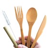 6 piezas Set de Cubiertos de Bambú - Utencilios para