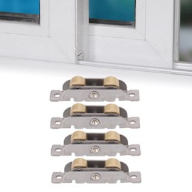 Sliding Door Roller Assembly, Sliding Patio Door Roller Assembly Erosion Window Accessory with Screws for Office (Flat Wheel)