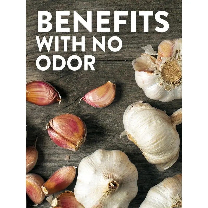 Odorless Garlic Supplement 2400 mg – Supports Heart Health, Immune