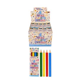 Henbrandt Mini Colouring Pencil Packs - Party Favours / Loot Bag Fillers / Lucky Dip Prizes / Classroom Rewards (25 packs)