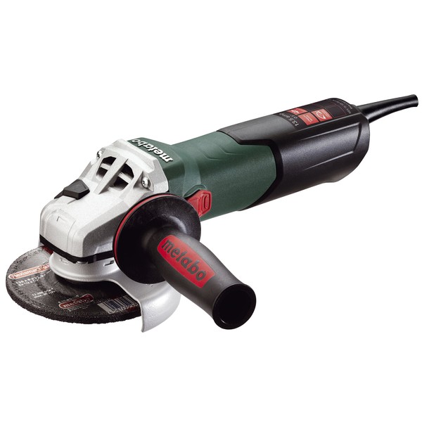 Metabo - 5" Variable Speed Angle Grinder - 2, 800-9, 600 Rpm - 13.5 Amp W/Electronics, High Torque, Lock-On (600562420 15-125 HT), Concrete Renovation Grinders/Surface Prep Kits/Cutting,Green