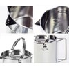 ZNZNANG Outdoor Camping Kettle，1.2L Outdoor Camping Kettle，Portable Hanging Pot Cookware