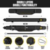 MANUEKLEAR 2-in-1 Dip Belt, Double-Layer Weight Lifting Belt