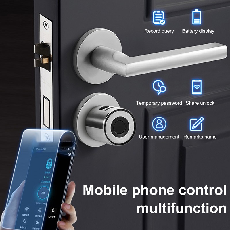 Fingerprint Indoor Lock Fast Recognition Low Power Consumption App Control