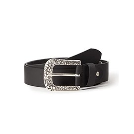 MGM Women's Floral Belt, Black (black-asi 1)