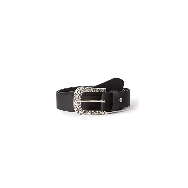 MGM Women's Floral Belt, Black (black-asi 1)