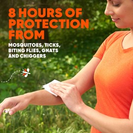 OFF! OFF! Deep Woods Mosquito and Insect Repellent Wipes, Long lasting, 12 Individually Wrapped Wipes