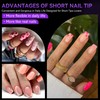 Gelike ec Short Square Soft Gel Nail Tip Kit, X