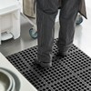 Anti-Fatigue Floor Mat, 3x3 Feet, 1/2 Inch Thick, Black Rubber,