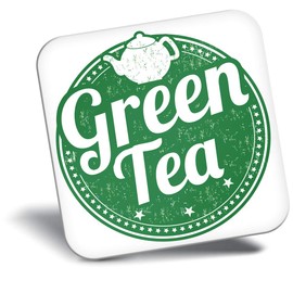 Destination Vinyl ltd Fridge Magnet - Green Tea Healthy Organic Tea Cup 5171