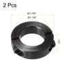 QUARKZMAN Wave Ring 1 1/8 Inch Bore Double Split Carbon