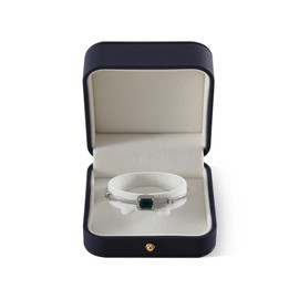 Yinbeini Bracelet Box, Leather Gift Box For Women,Premium Jewelry Boxes,Luxury Bangle Box (Dark Blue)