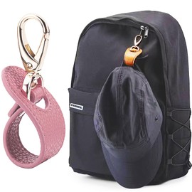 Ttdesefu 3Pcs Universal Hat Clip for Hands-Free Travel: Clip-On Holder for Bags, Backpacks, Purses & Hiking Gear - Securely Holds Baseball Caps, Snapbacks, & Ponytail Hats(Black+Brown+Pink)