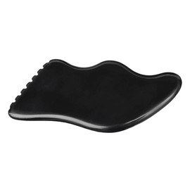 Beaupretty Tools Guasha Scraping Massage Tool Black Trigger Point Guasha Plate Essential Oil Scraping Plate for Back Shoulder Massaging Roller Stick Body Sculpting Facial Massager Facial Massager