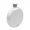 Lund London Skittle Hip Flask Round White & Pink