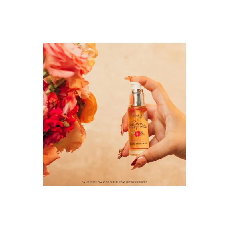 PACALLI Aceite de Rosa Mosqueta Puro 30ml - Facial y