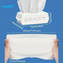 Disposable Face Towel, 100 Sheets/pack Soft Multi-purpose Face Dry Towel, Bathroom Hotel Home Face Cleaning Tool, Home Supplies