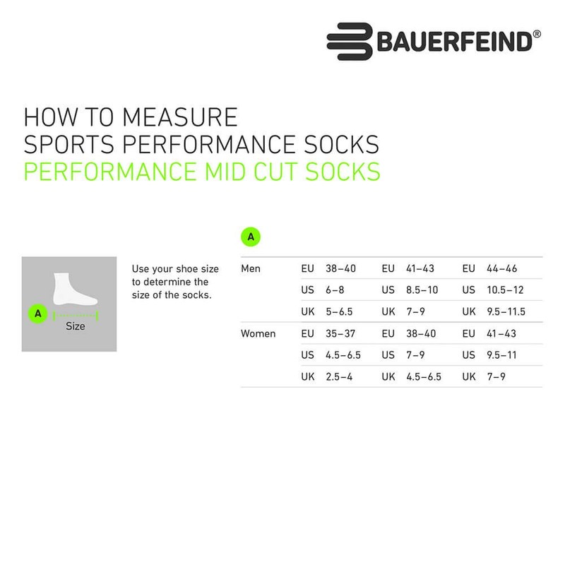 BAUERFEIND Løbeydeevne Men's Hiking Socks for Outdoor Activities such as