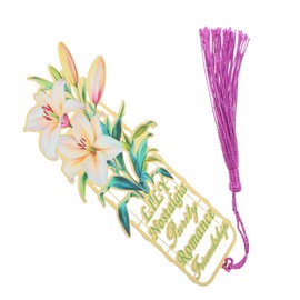 DOITOOL Elegant Floral Themed Bookmark for Book Hollow Design Lightweight Decorative Reading Accessory for Book Types for Women Readers