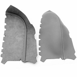 FZJDSD 2PCS Front Door Panels Armrest Cover Gray Leather Compatible with Honda Pilot 2009-2015