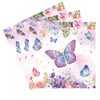 P PIPITA 120 Pieces Outer Space Butterfly Themed Party Tableware