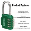 RESET- 4 Digit Combination Padlock with 2.4 inch Long Shackle,